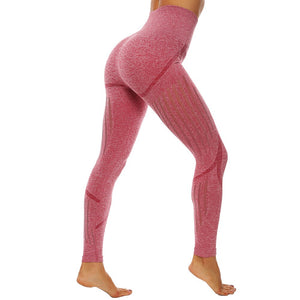 Sexy Yoga Pants Women Vital Seamless High Waist Fitness Gym Leggings Women Sport Tights Workout Yoga Hollow Sport Trainning Wear