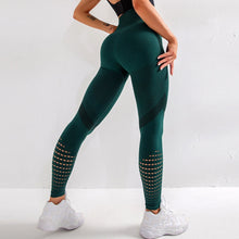 Load image into Gallery viewer, Fitness leggings high waist yoga pants women energy seamless sports pants gym push up compression exercise running track pants
