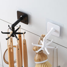 Load image into Gallery viewer, 50# 6-claw rotating storage hook Kitchen Gadgets Accessories Bath Hook Wall Mounted 360° Rotating Coat Hanger Universal hook
