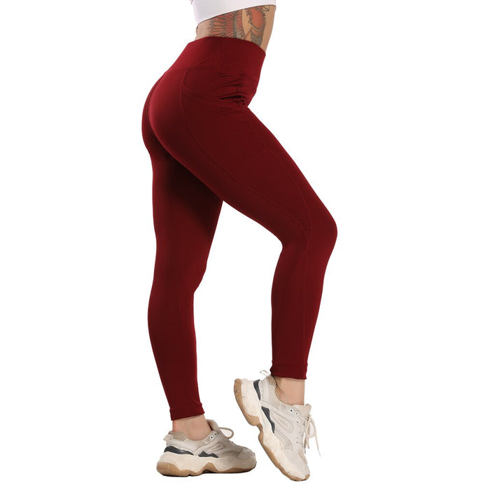 Workout Pants Gym Clothes For Women Phone Pocket Fitness Scrunch Clothing High Waist Yoga Pants With Pockets Sexy Sport Leggings