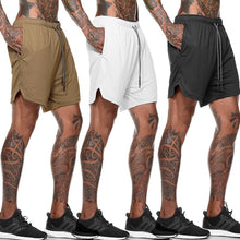 Load image into Gallery viewer, No.2-Mountain-X,Jogging Running Shorts Double Layer Shorts Quick Drying Beach Short Gym 2 in 1 Shorts Fitness Workout Sweatpants
