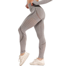 Load image into Gallery viewer, Women Seamless Gym Yoga Set Fitness Sports Suits Leggings Sport Women Fitness High Waist  Woman Push Up Leggings Long Sleeve
