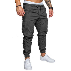 Casual Men Pants Hip Hop Joggers Pants 2019 Male Trouser Men Solid Multi-pocket Pants Homme Sweatpant Dropshipping