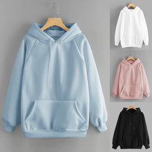 Load image into Gallery viewer, Feitong Sweatshirt 2020 Women&#39;s Casual Solid Hooded Pocket Long Sleeve Pullover Sweatshirt Top Blouse For Female
