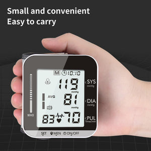 Tonometer Digital Portable Blood Pressure Monitor Cuff 