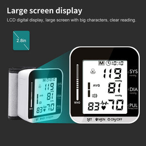 Tonometer Digital Portable Blood Pressure Monitor Cuff 